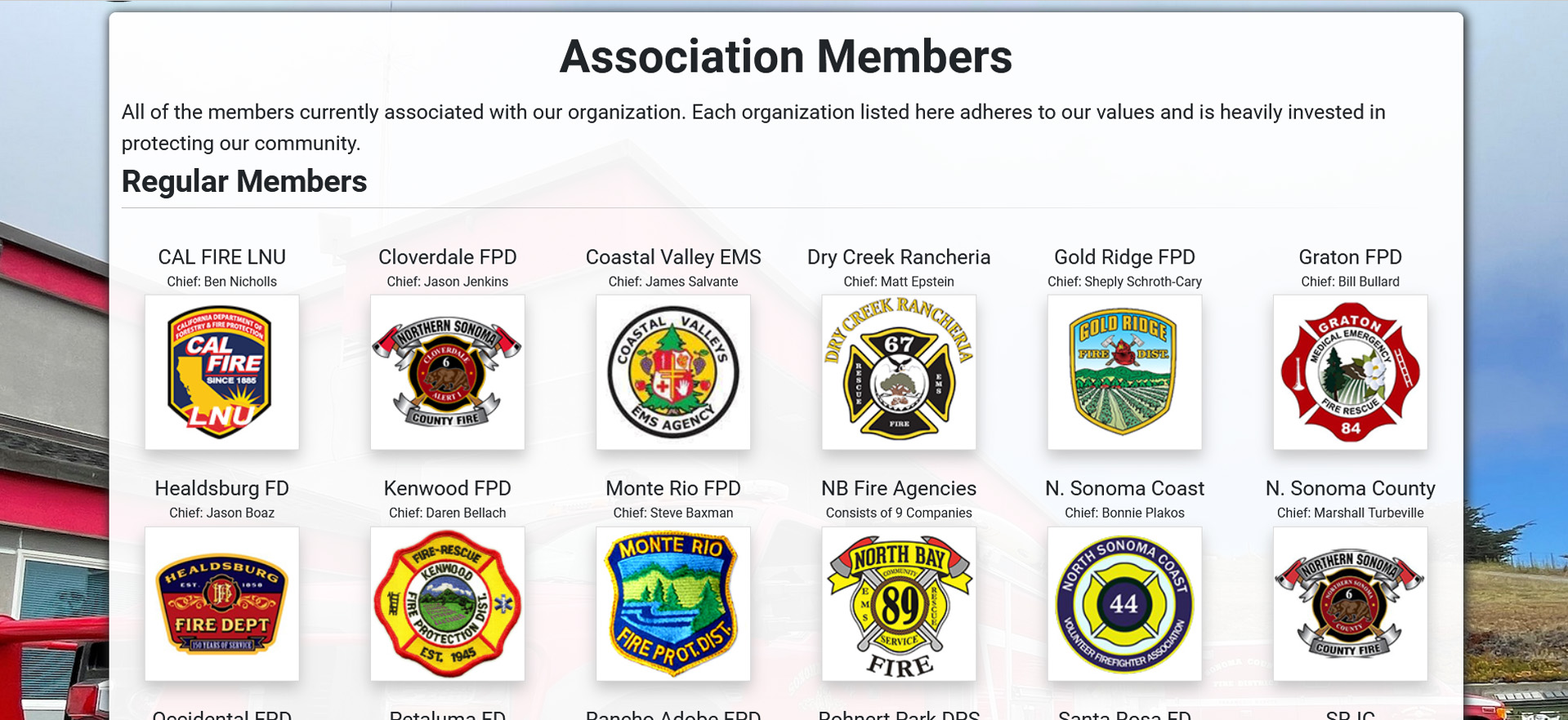 Association  Members Page